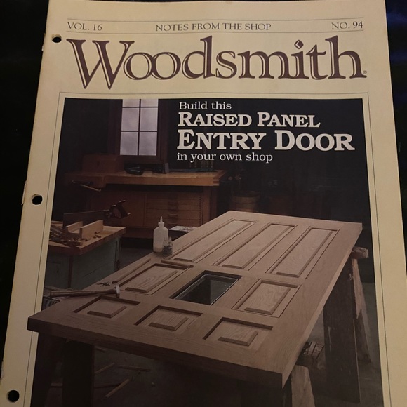 🎉5/$10🎉 Woodsmith magazine vol 16 number. 94 August 1994 corner cabinet - Picture 1 of 6